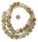 TheBeadChest African Recycled Glass Beads, Strand, For Jewelry Making, Home Decor, Handmade in Ghana (18mm, Brown Swirl)